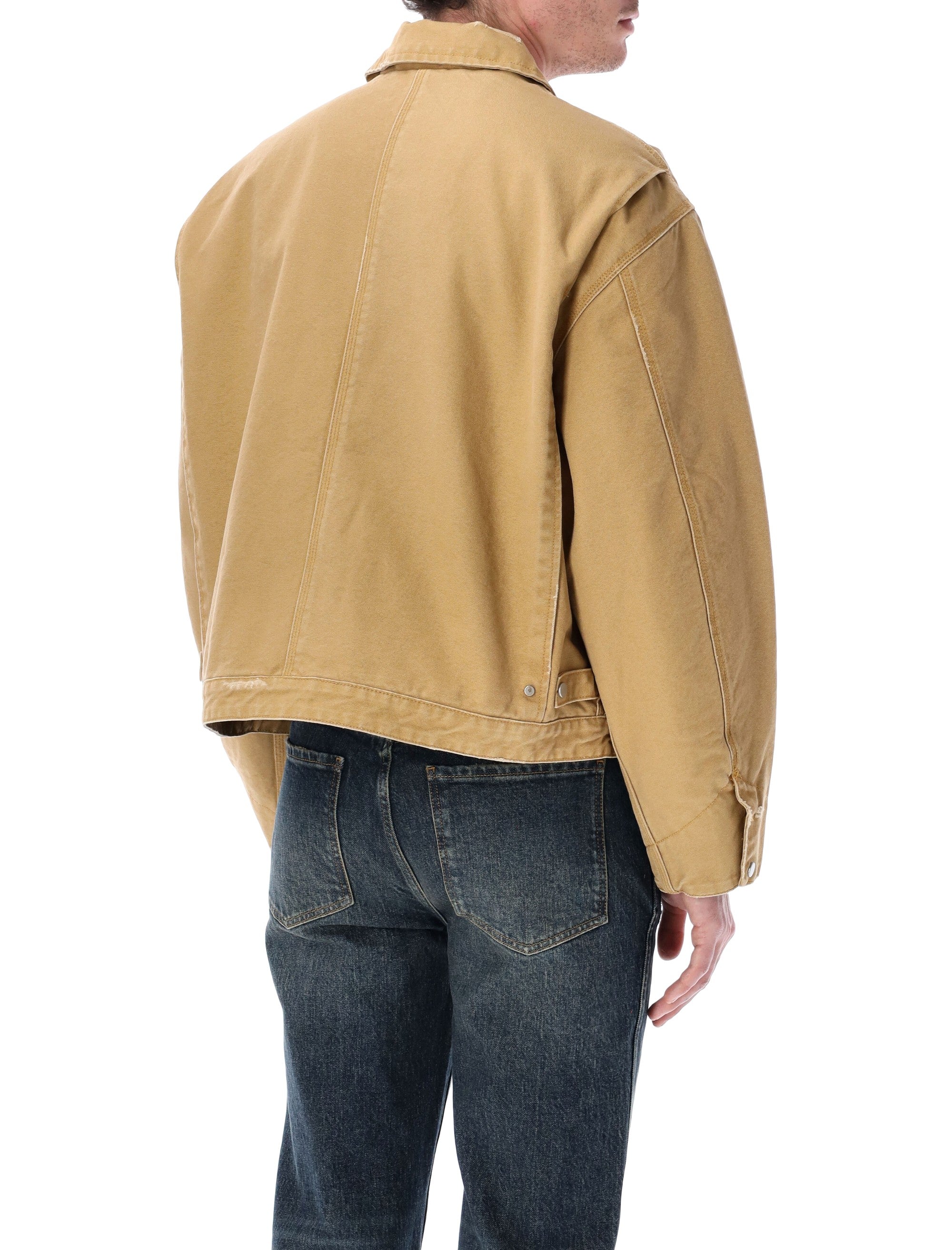 Represent canvas cotton Worker jacket Washed Tan