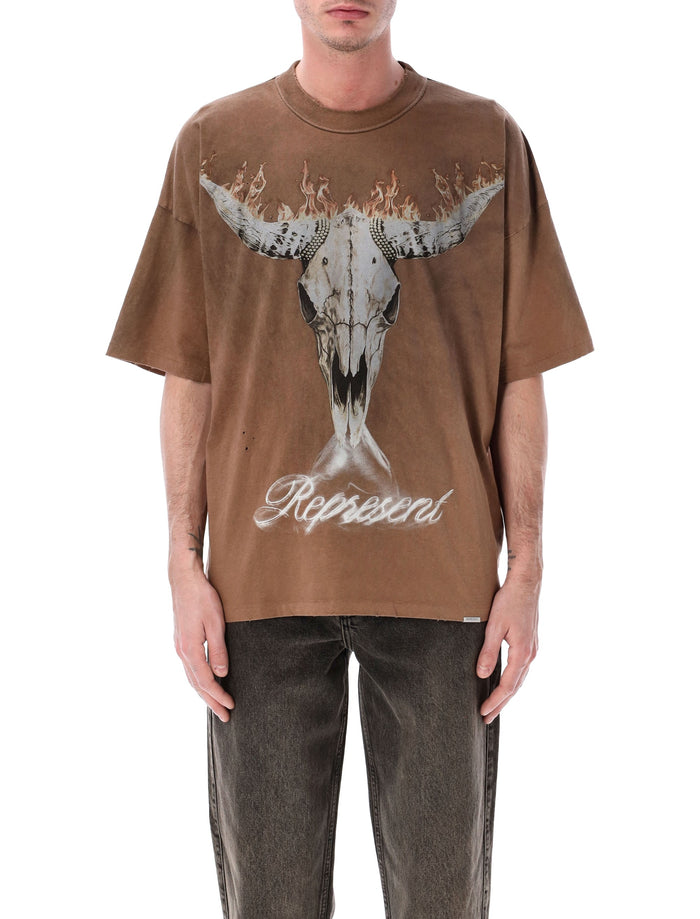Represent British Cowboys T-Shirt Dusty Brown Cotton