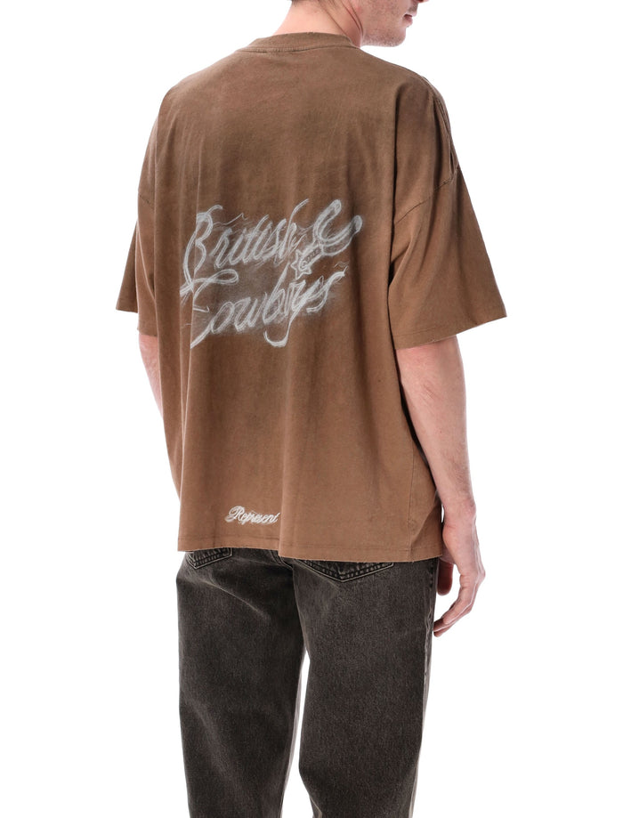 Represent British Cowboys T-Shirt Dusty Brown Cotton