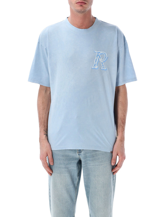 Represent Western Initial T-shirt Mountain Bluebird Cotton