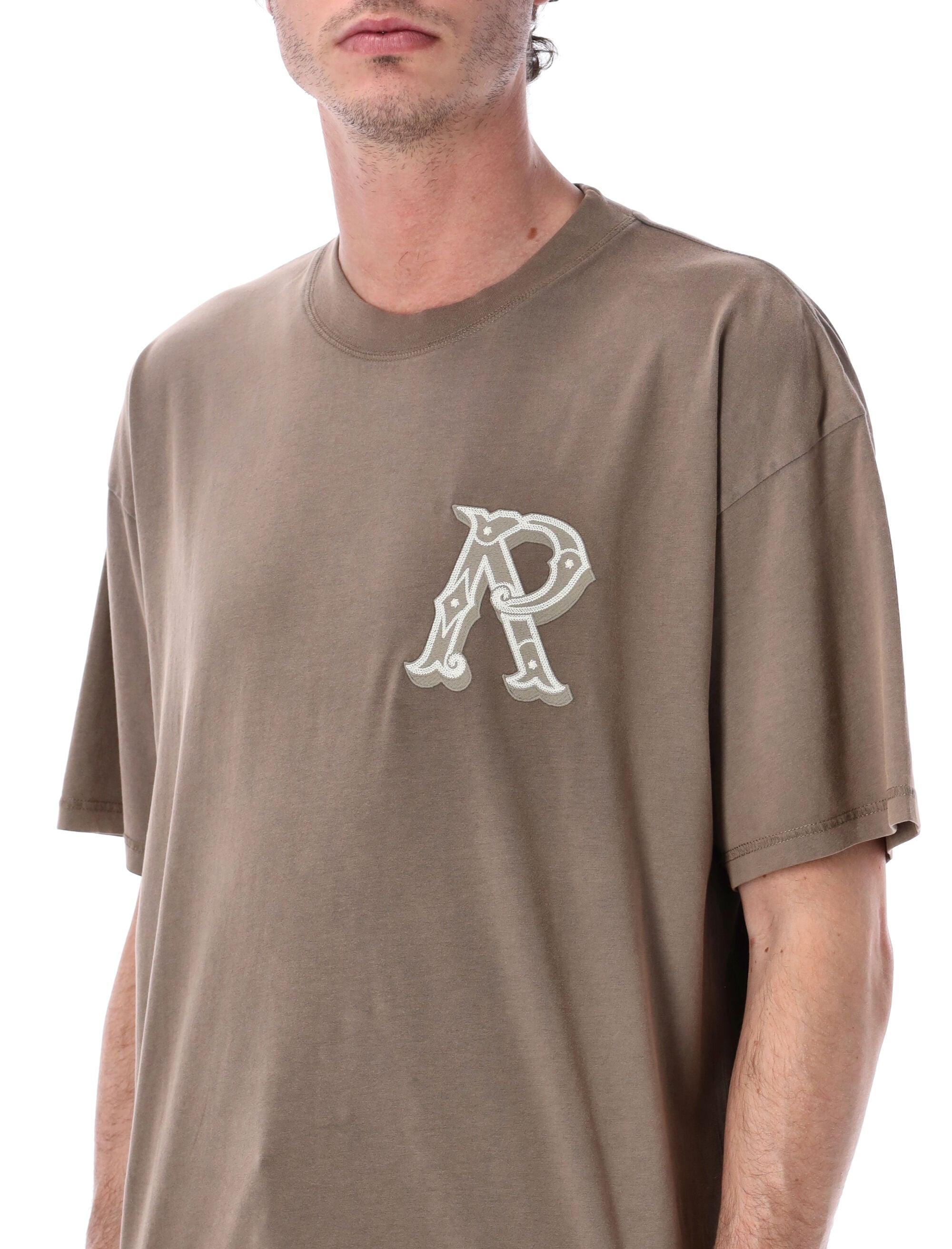 Represent Western Initial T-shirt Dusty Brown Cotton