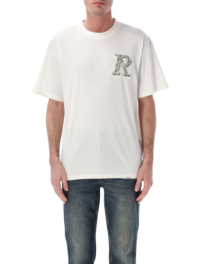 Represent Western Initial T-shirt Flat White Cotton