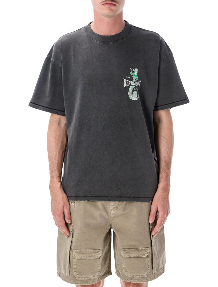 Represent The Viper Room Dice T-Shirt Vintage Grey Cotton