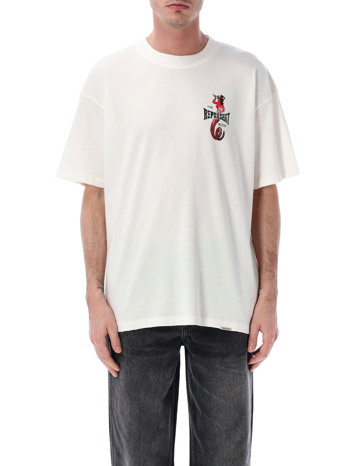 Represent The Viper Room Dice T-shirt Flat White Cotton