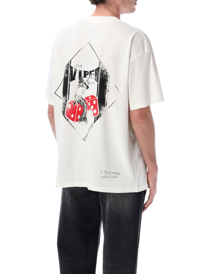 Represent The Viper Room Dice T-shirt Flat White Cotton