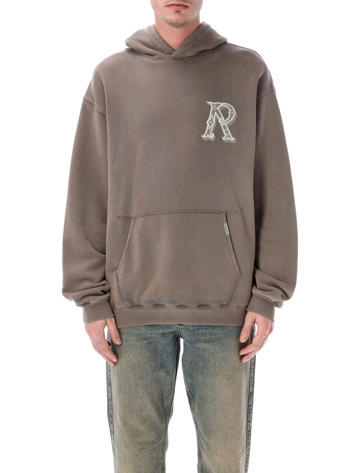 Represent Western Initial cotton hoodie Dusty Brown Rib Sweatshirt