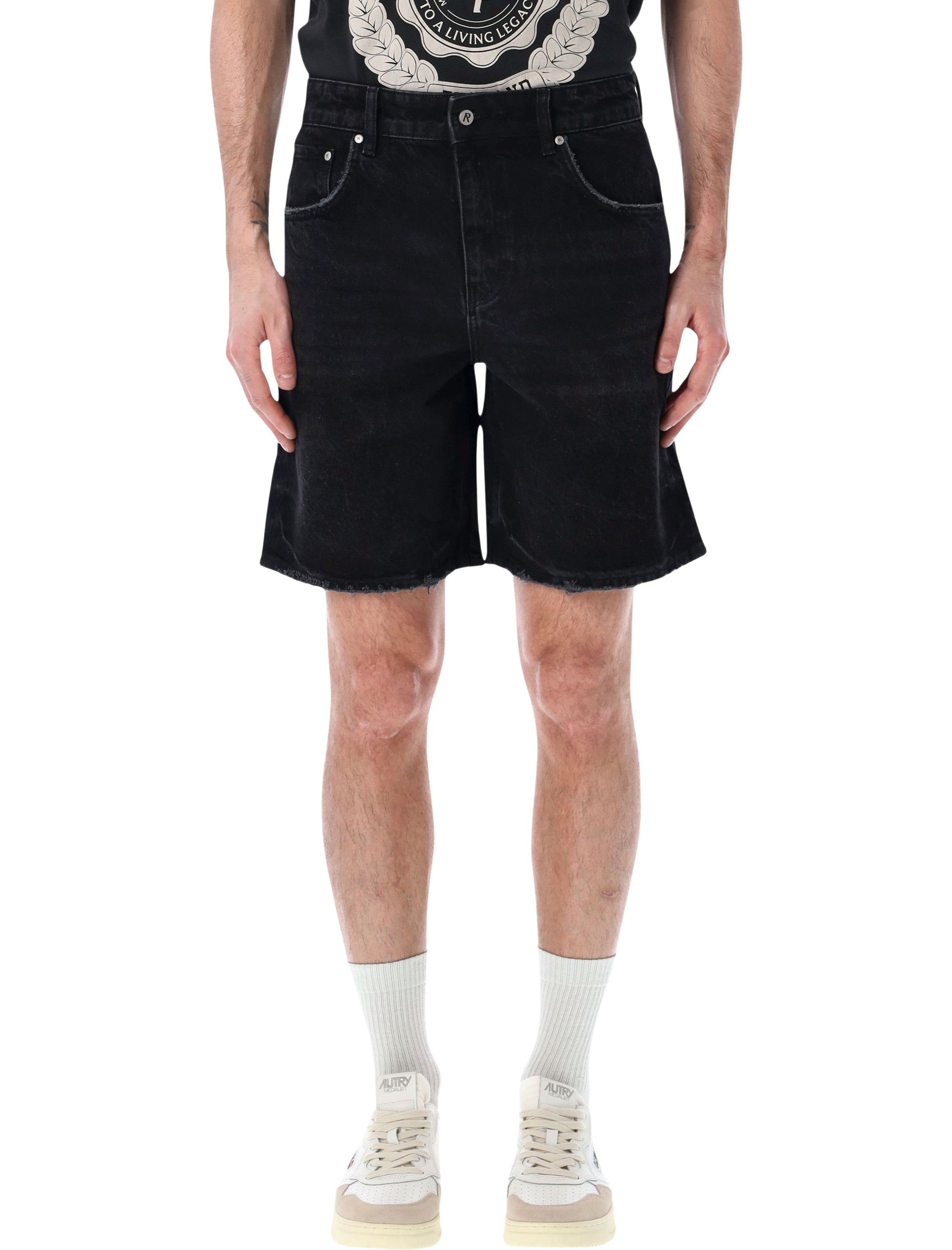 Represent R10T tailored denim shorts Black Cotton