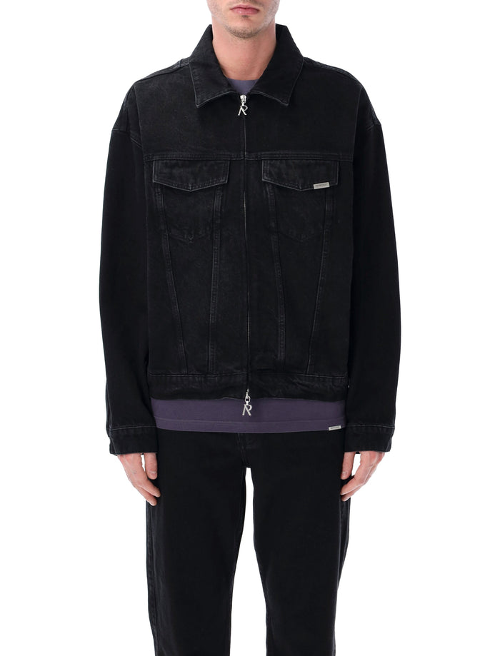 Represent R4 Denim Jacket Black Cotton