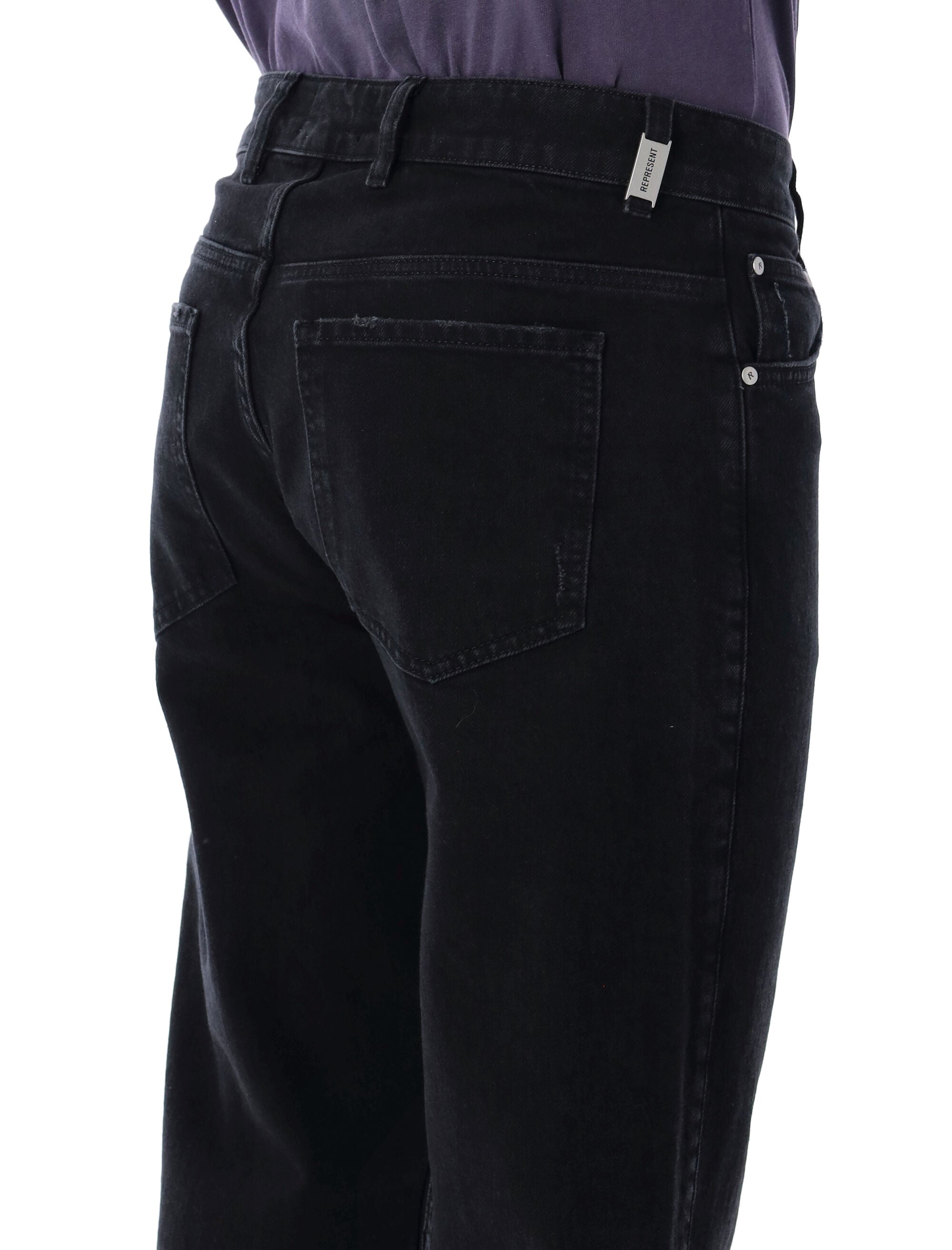 Represent R2 straight leg denim jeans Black Cotton