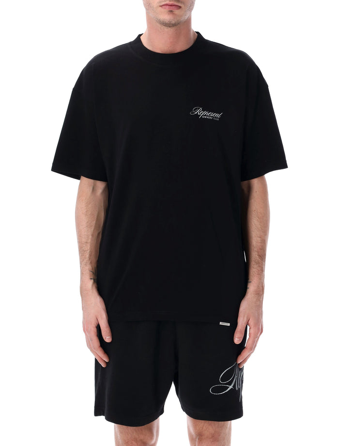 Represent Owners Club Script T-shirt Black Cotton