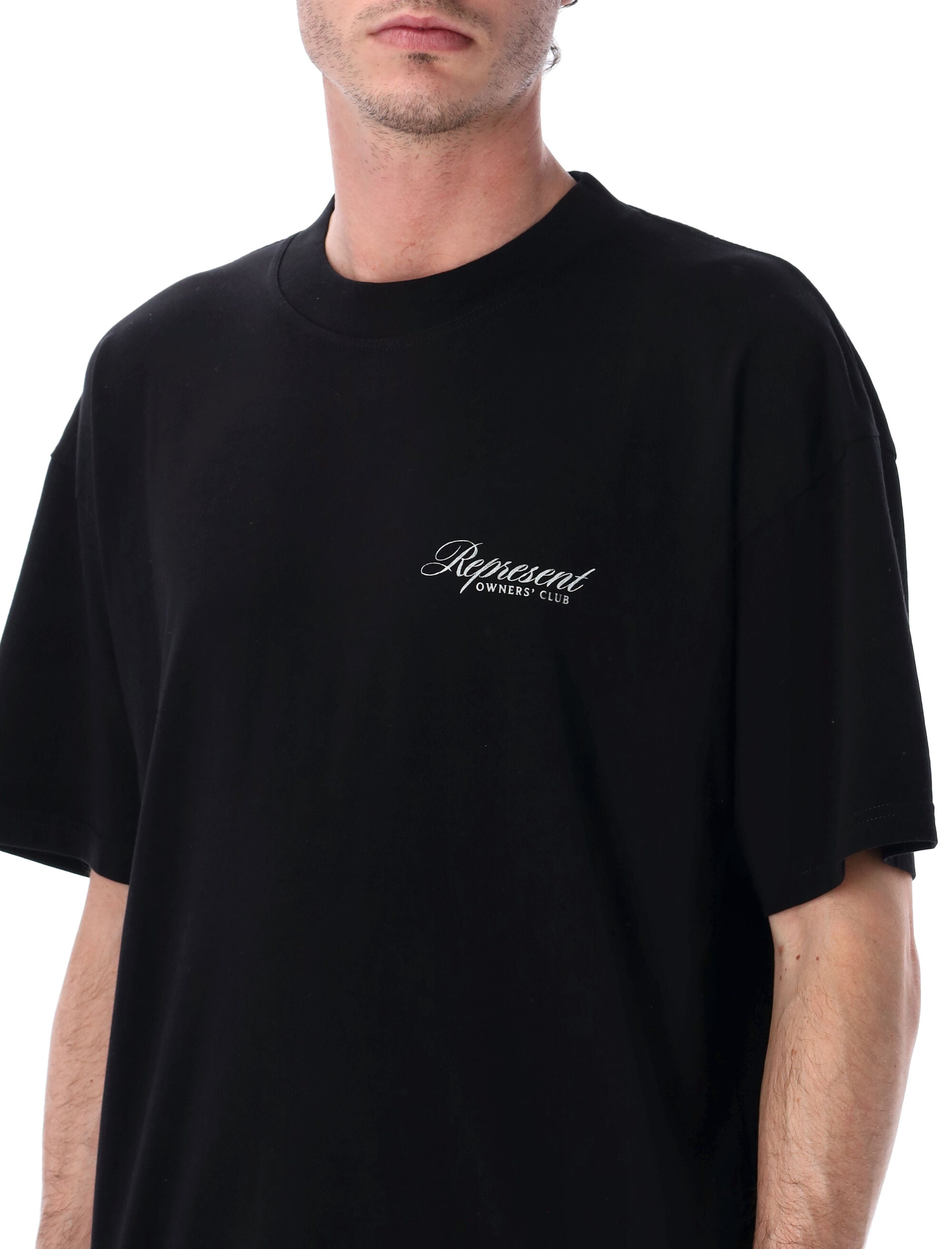 Represent Owners Club Script T-shirt Black Cotton