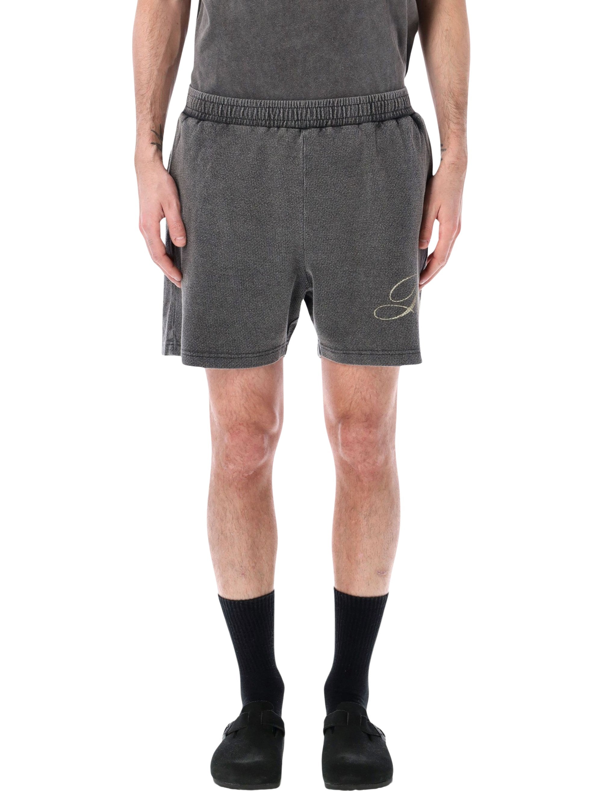 Represent Owners Club Mesh Shorts Vintage Grey Cotton