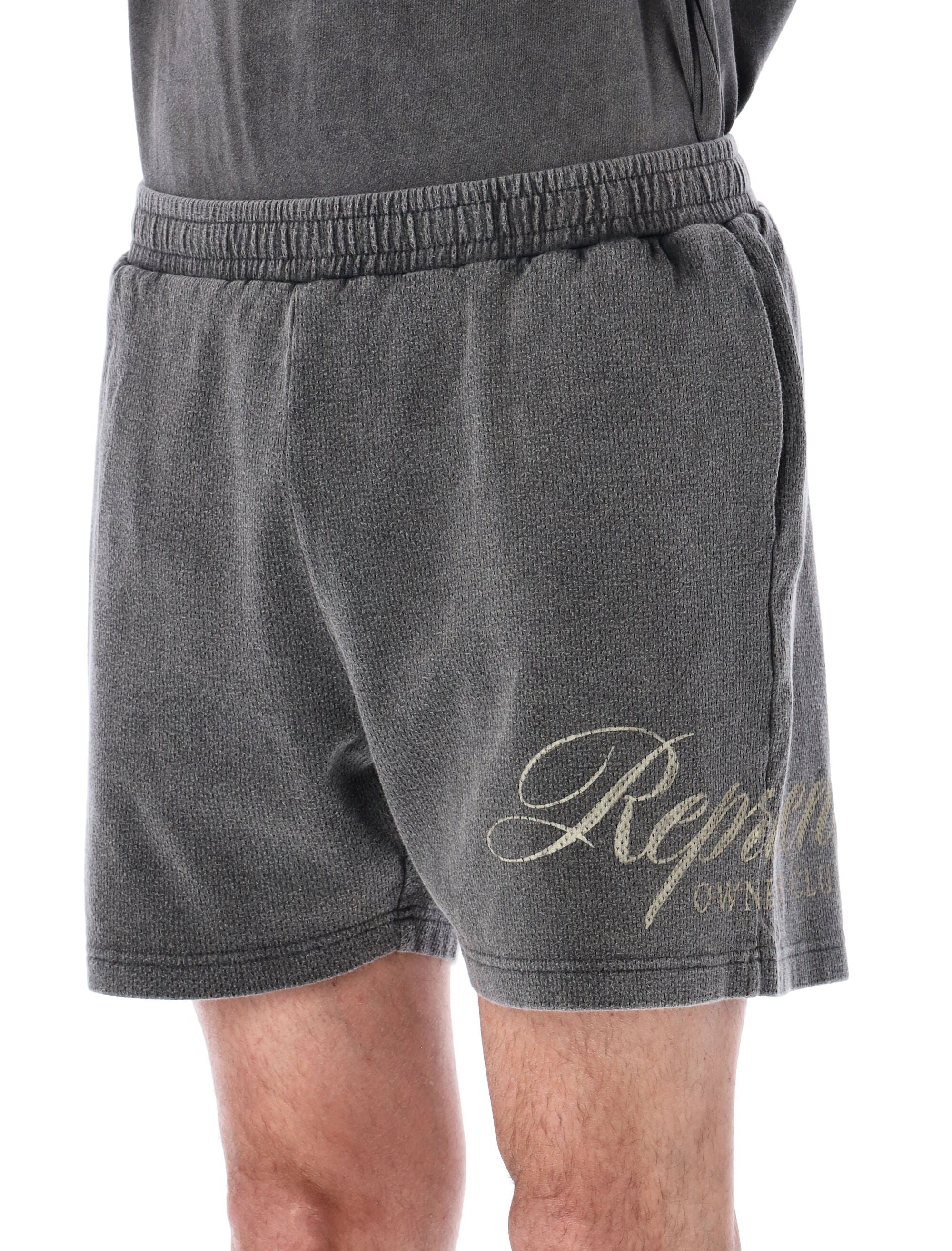 Represent Owners Club Mesh Shorts Vintage Grey Cotton