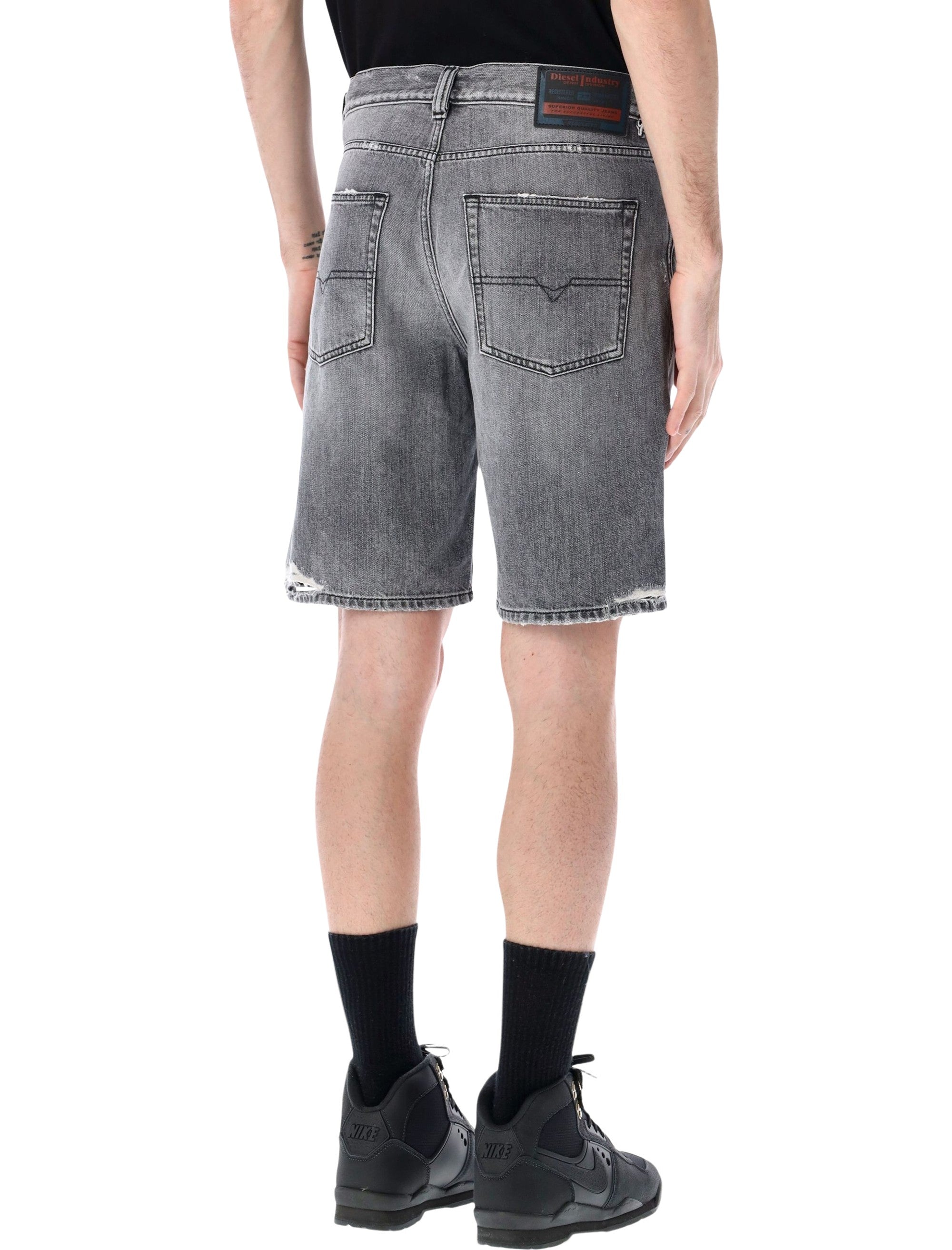 Diesel denim regular-shorts Grey Cotton