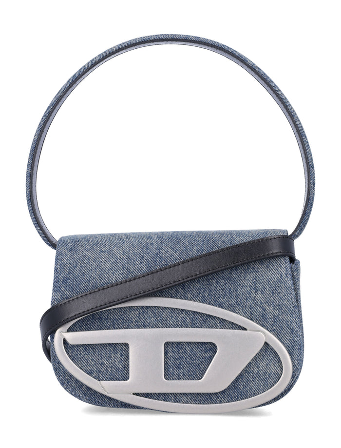Diesel 1DR Sun-Faded Denim Bag Blue Cotton Shoulder