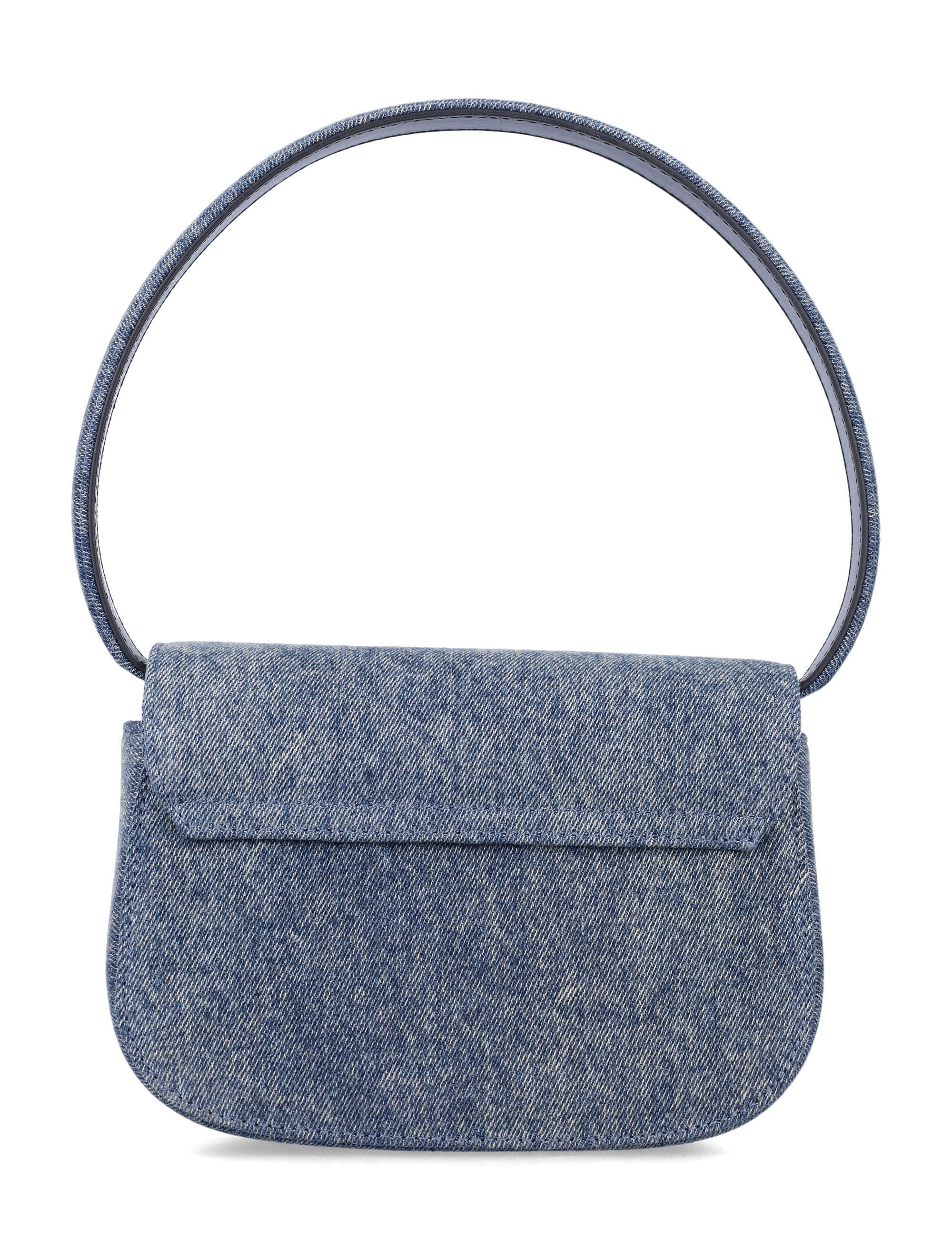 Diesel 1DR Sun-Faded Denim Bag Blue Cotton Shoulder