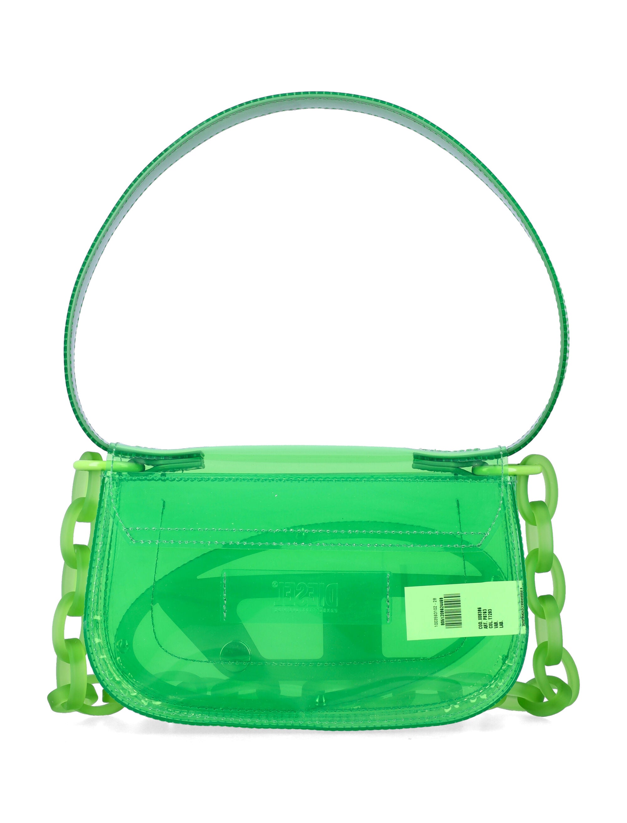 Diesel 1DR jelly shoulder bag Green Thermoplastic Polyurethane
