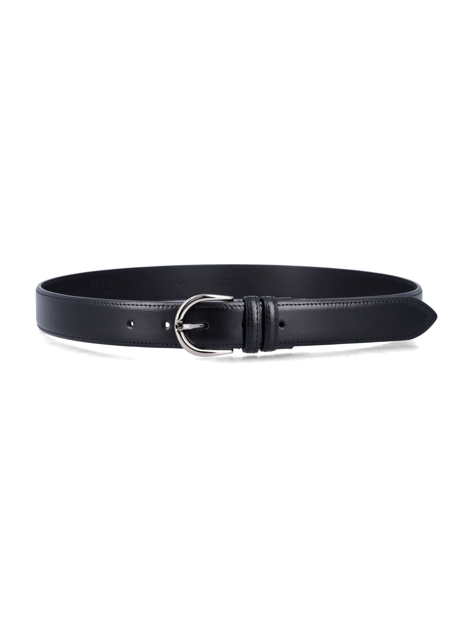 Mancini 1979 Alpi leather belt H 30 Nero