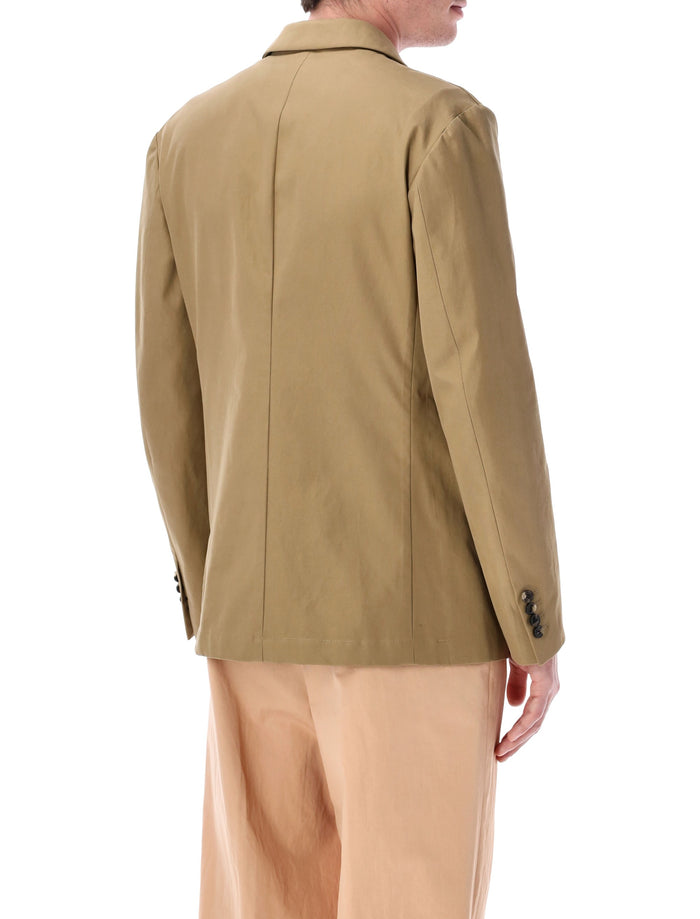 Dries Van Noten Balto double-breasted jacket Camel Cotton Lining Blazer