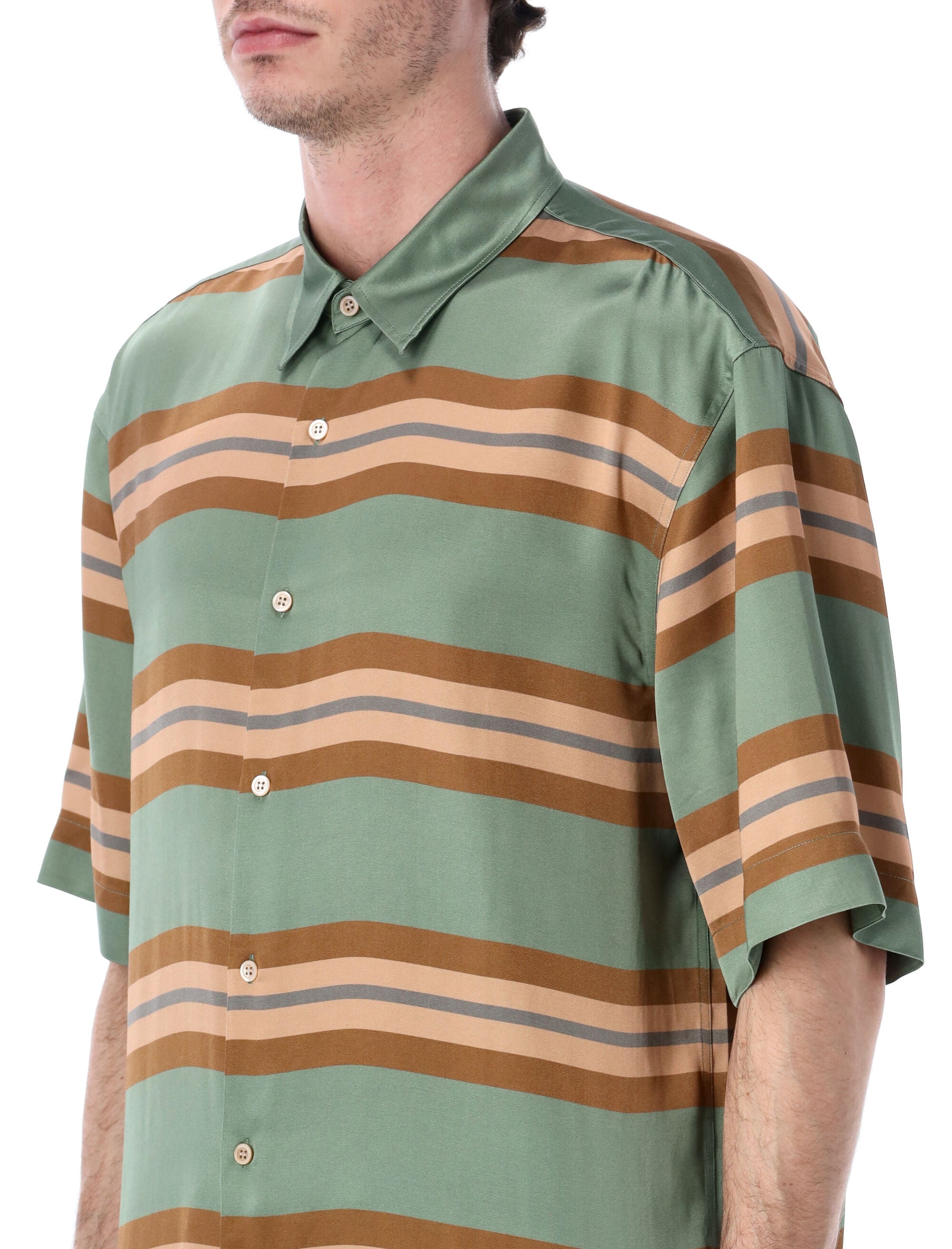 Dries Van Noten Cassidye viscose shirt Pistache