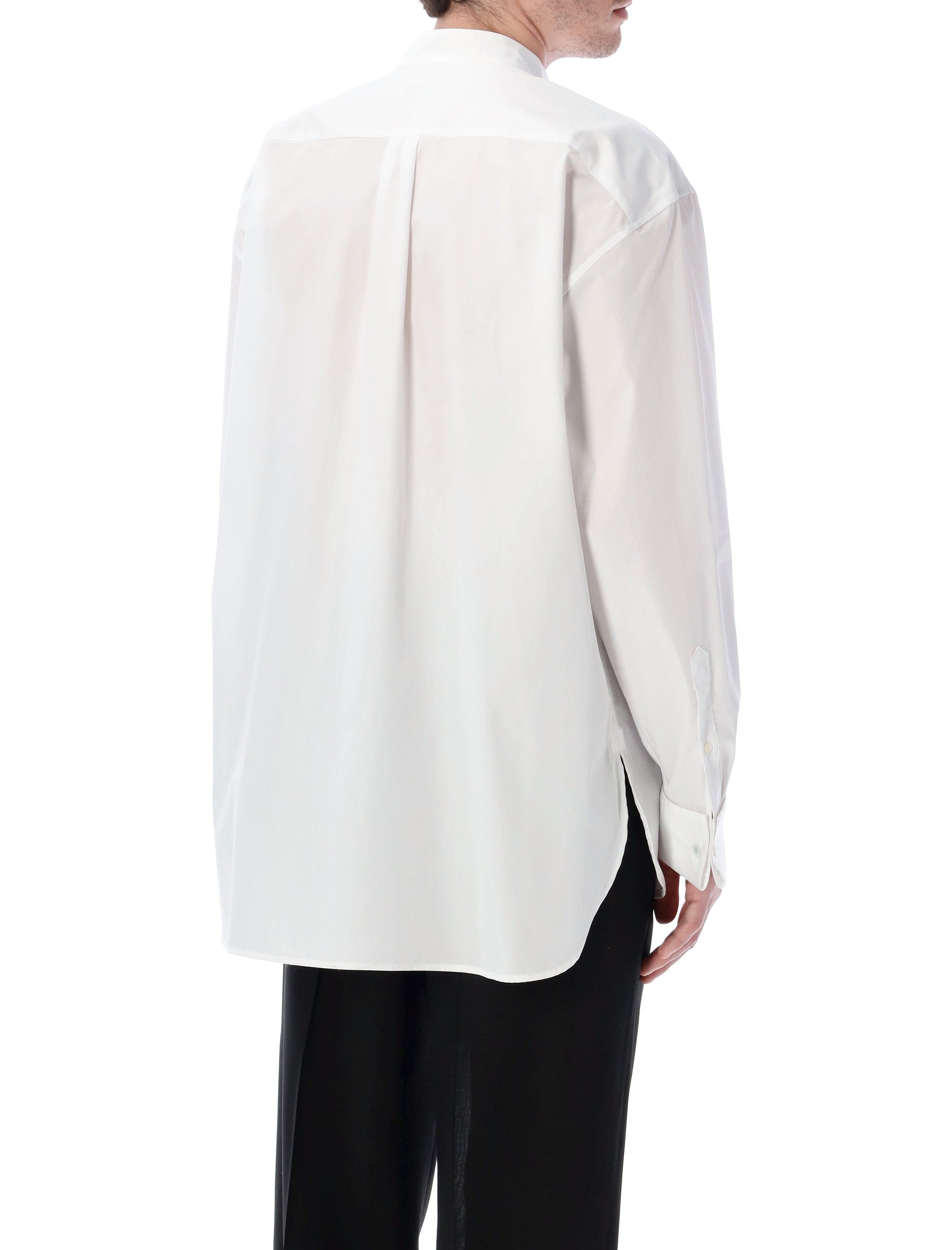 Dries Van Noten loose fit Tuxedo shirt White Cotton