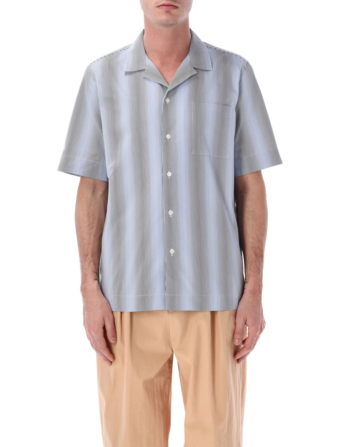 Dries Van Noten Carltone striped cotton shirt Blue