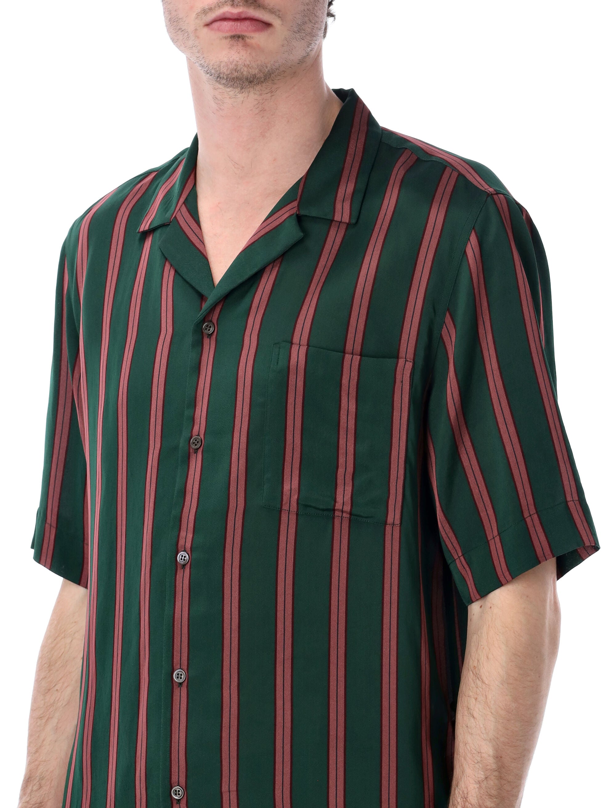 Dries Van Noten boxy viscose shirt Bottle