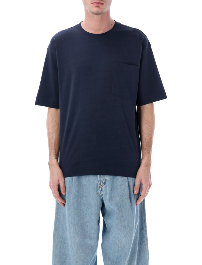 Dries Van Noten pocket t-shirt Navy Cotton Tshirt