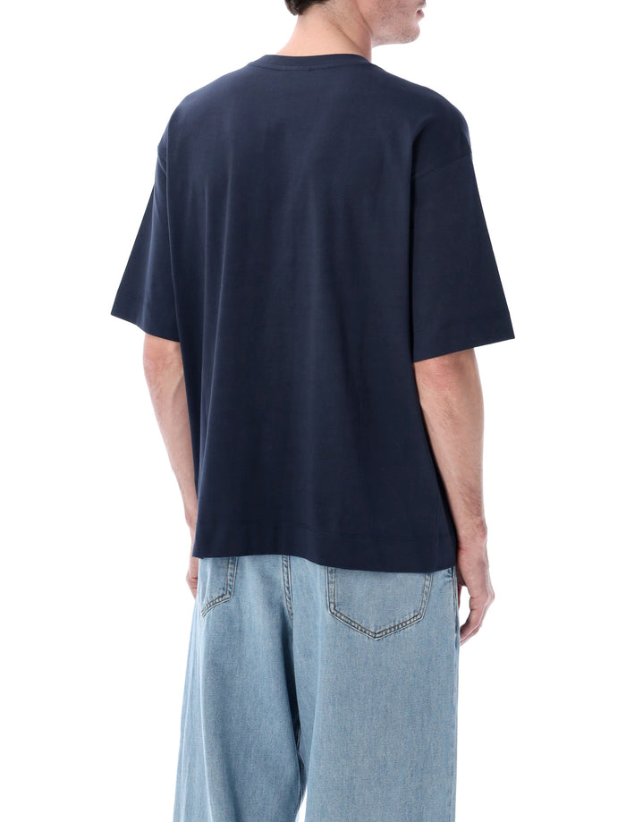 Dries Van Noten pocket t-shirt Navy Cotton Tshirt