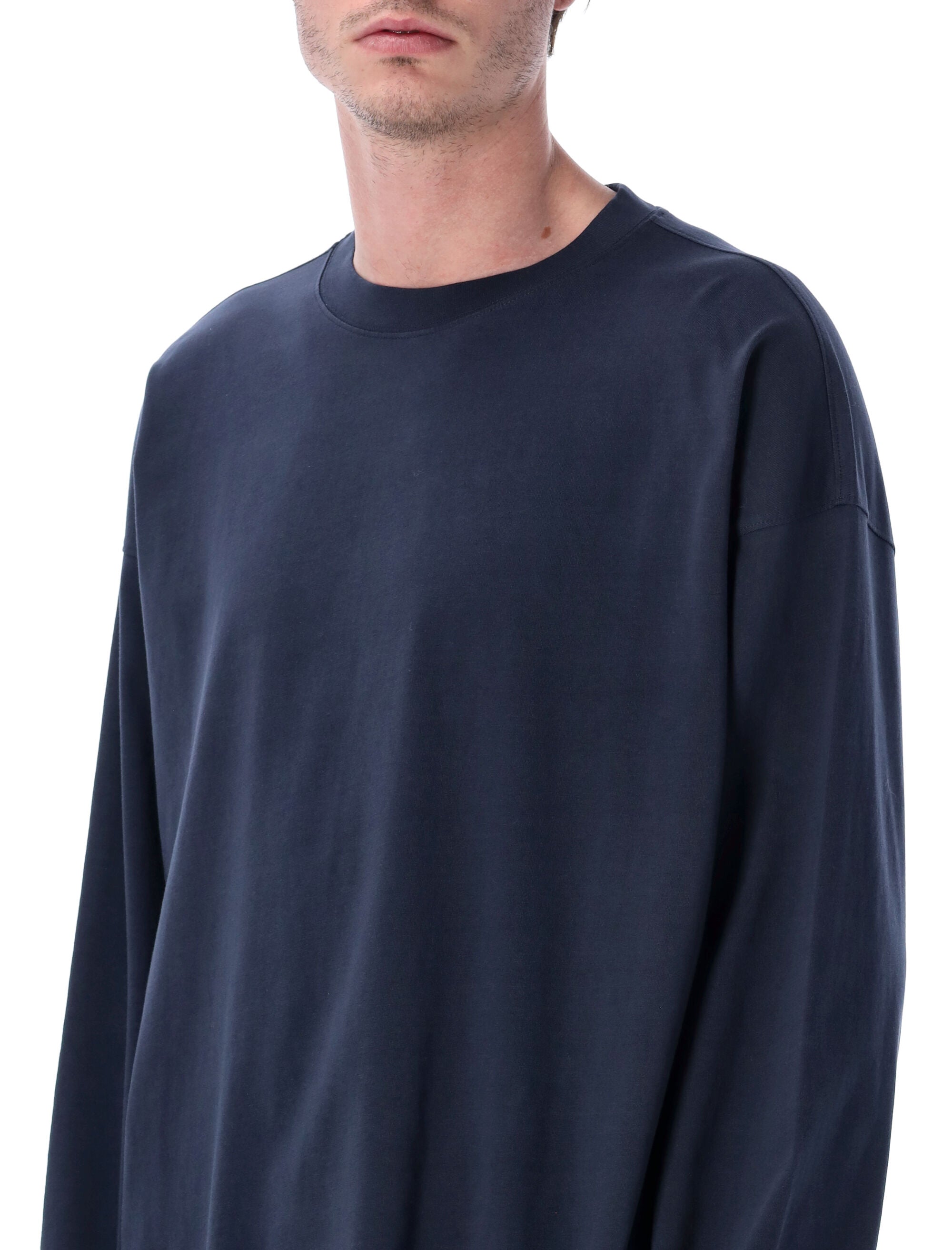 Dries Van Noten long-sleeved t-shirt Navy Cotton Tshirt