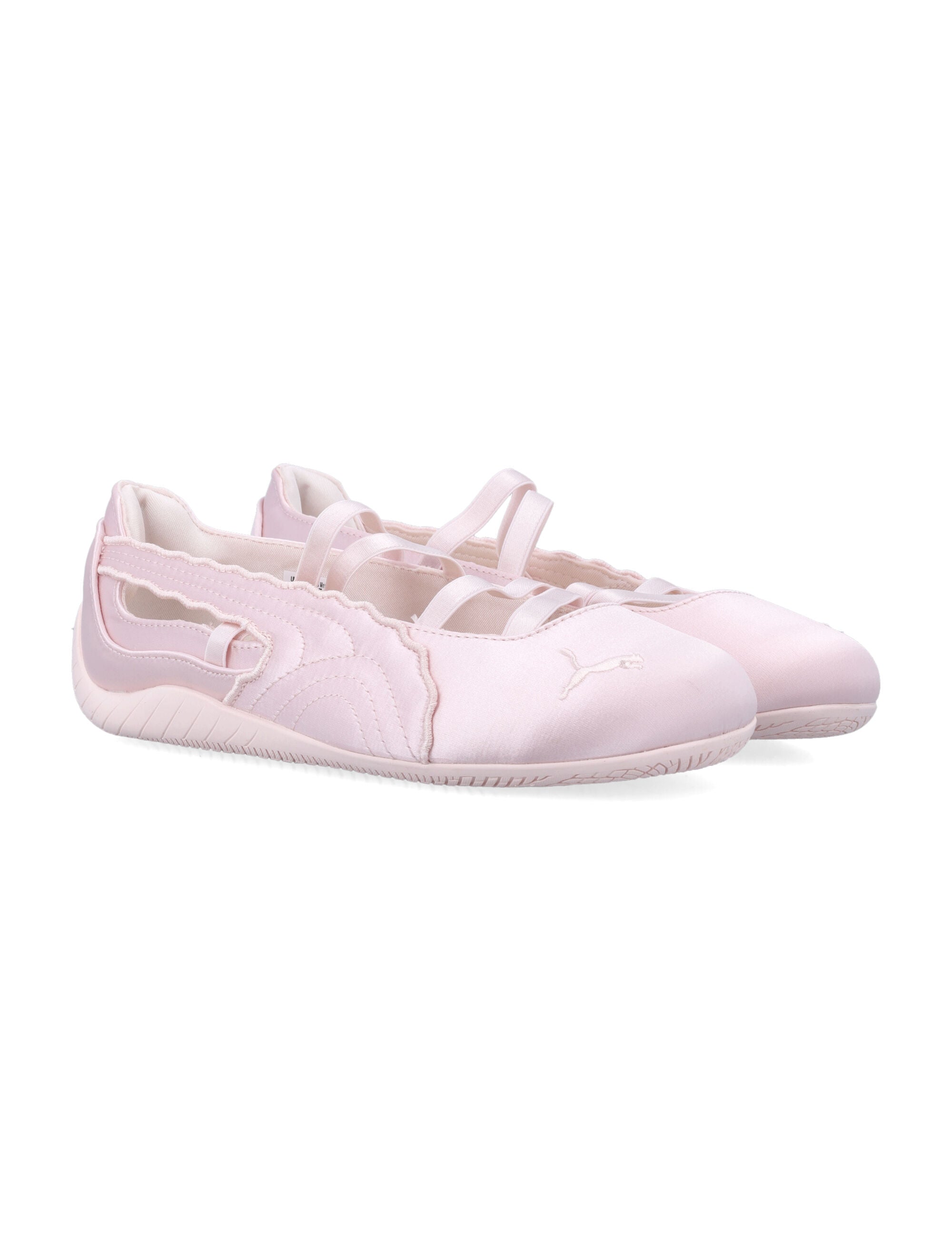 Puma Speedcat Womans Ballerina Sneakers Pink Fabric Sole