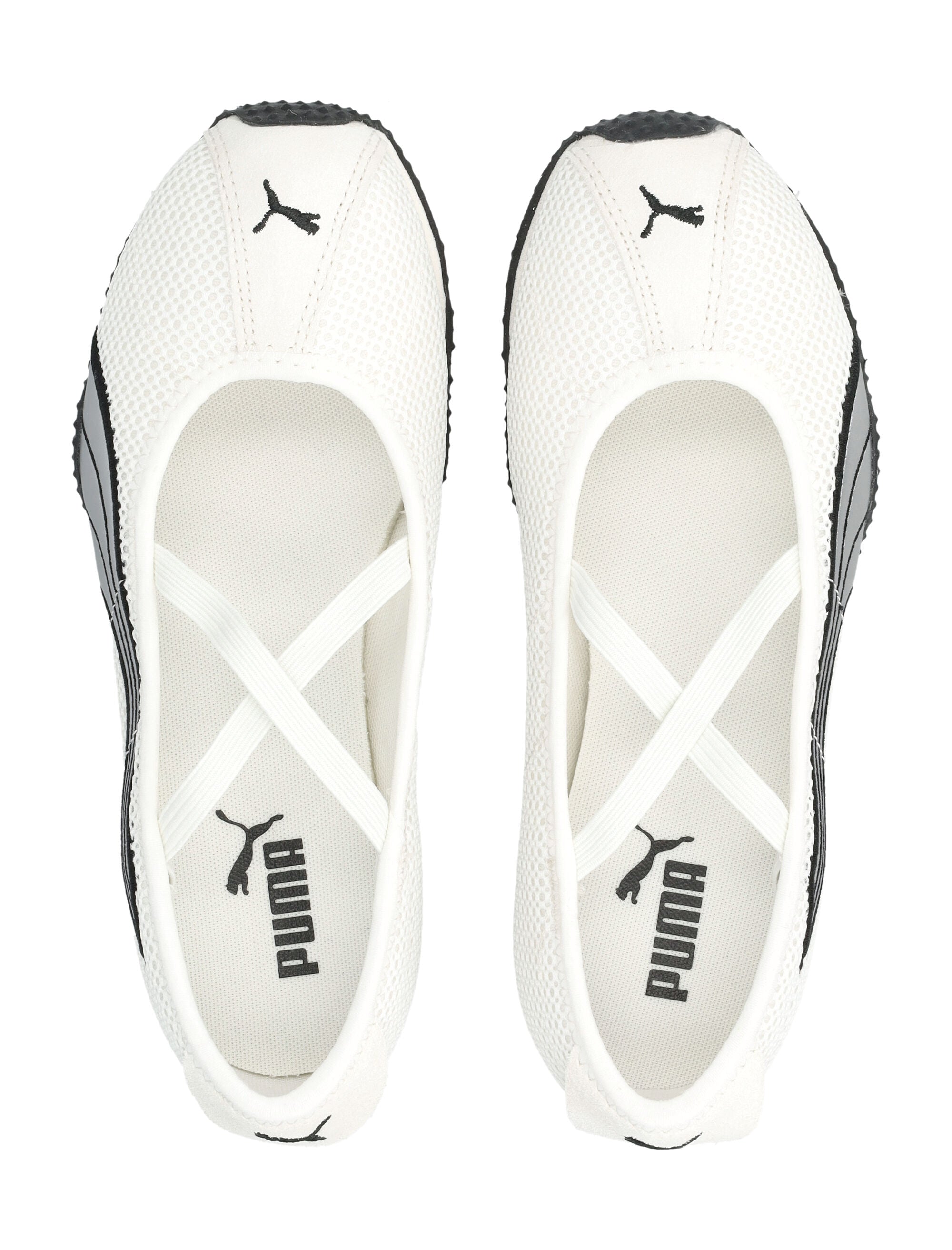 Puma H-Street Womens Ballet Flats White Upper Sneaker
