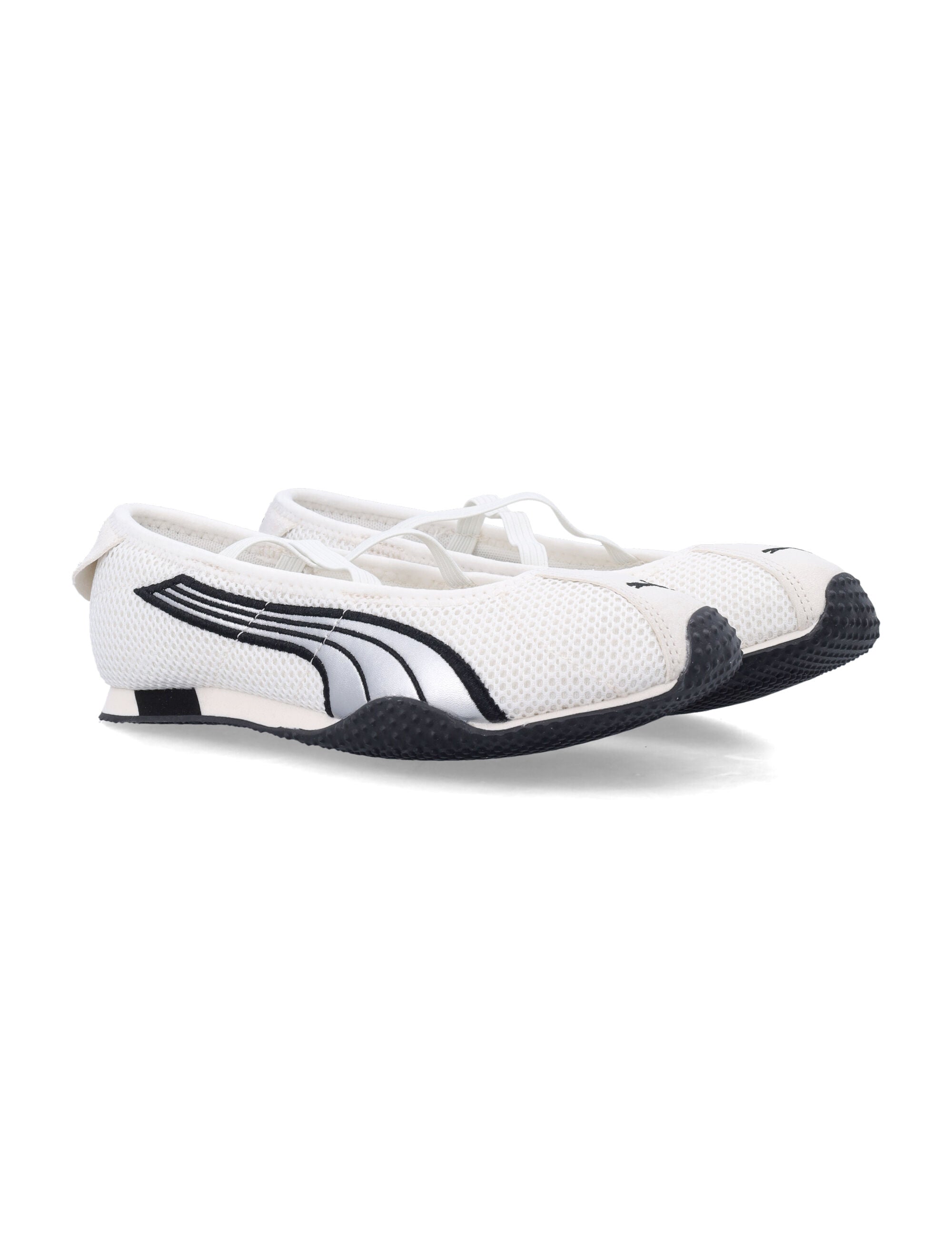 Puma H-Street Womens Ballet Flats White Upper Sneaker