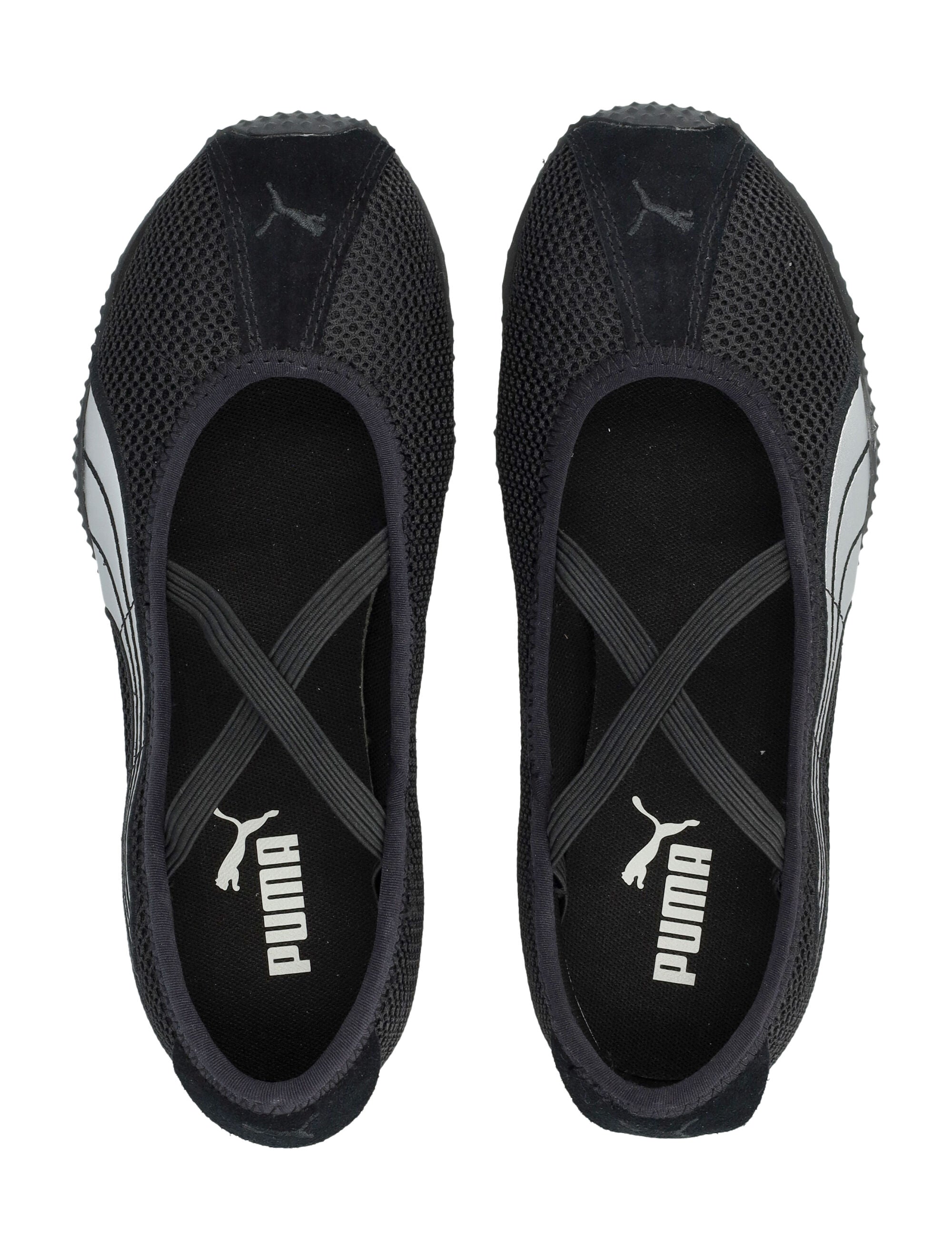 Puma H-Street Womens Ballet Flats Black Upper Sneaker