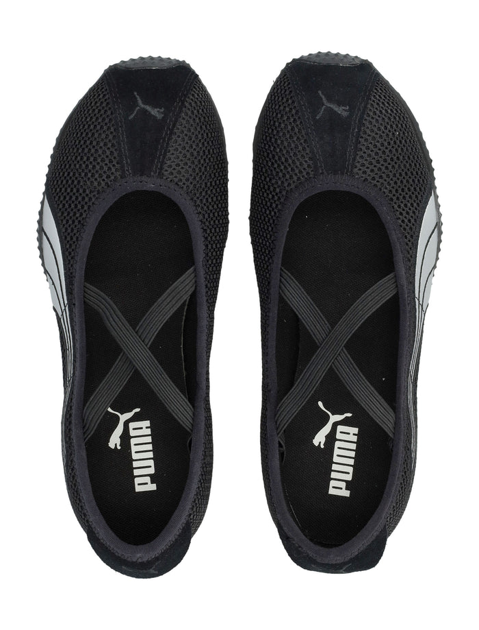 Puma H-Street Womens Ballet Flats Black Upper Sneaker