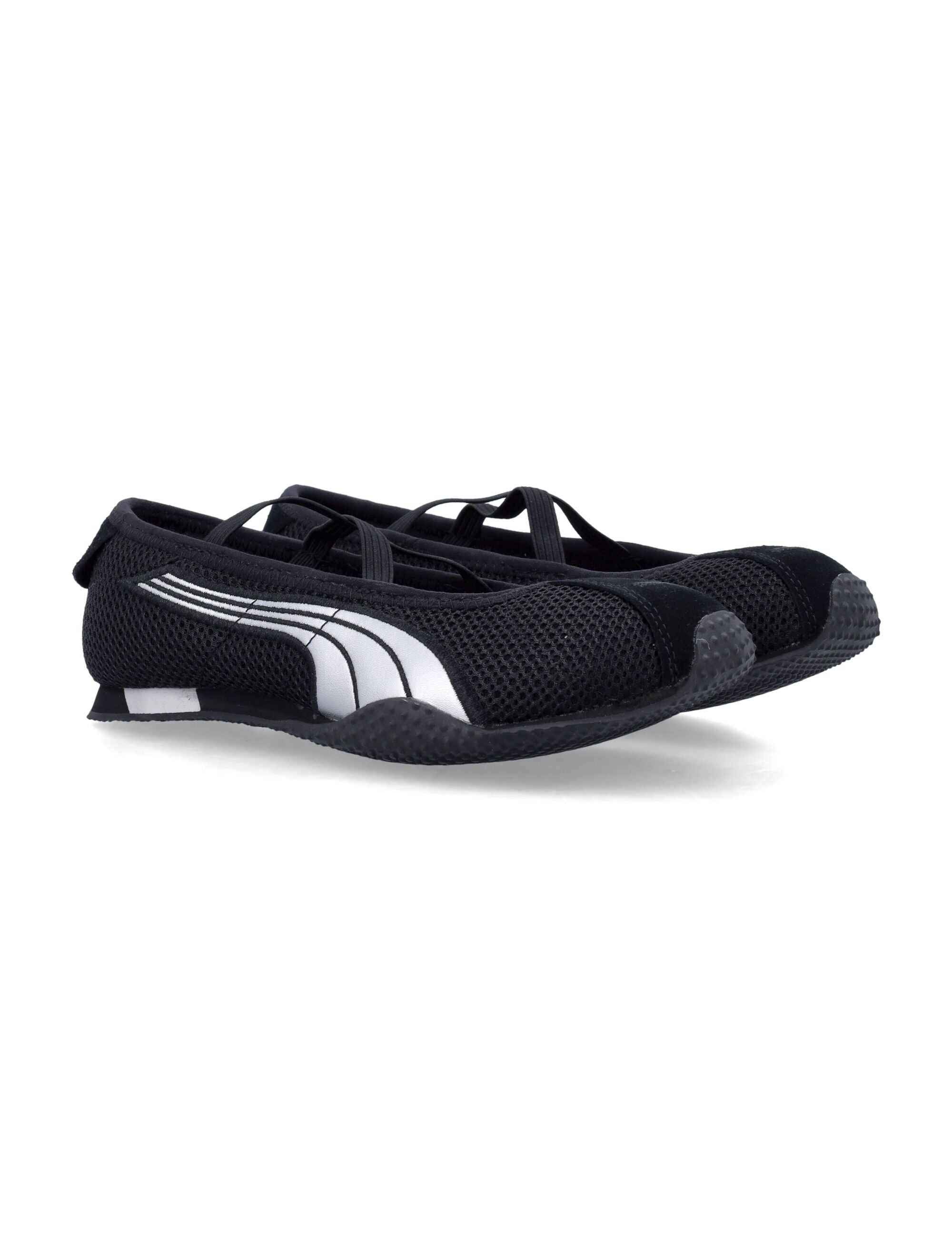 Puma H-Street Womens Ballet Flats Black Upper Sneaker