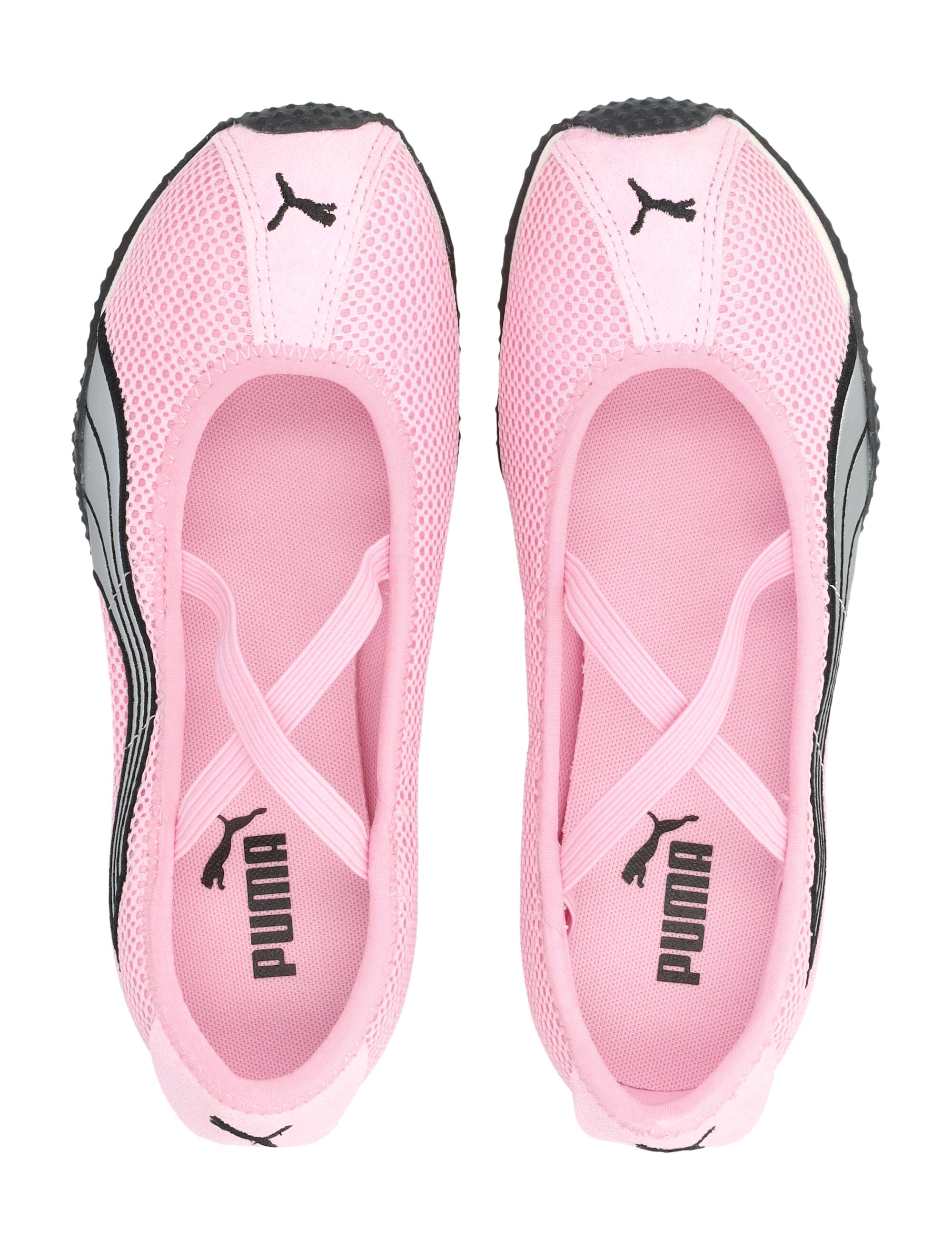 Puma H-Street Womens Ballet Flats Pink Upper Sneaker