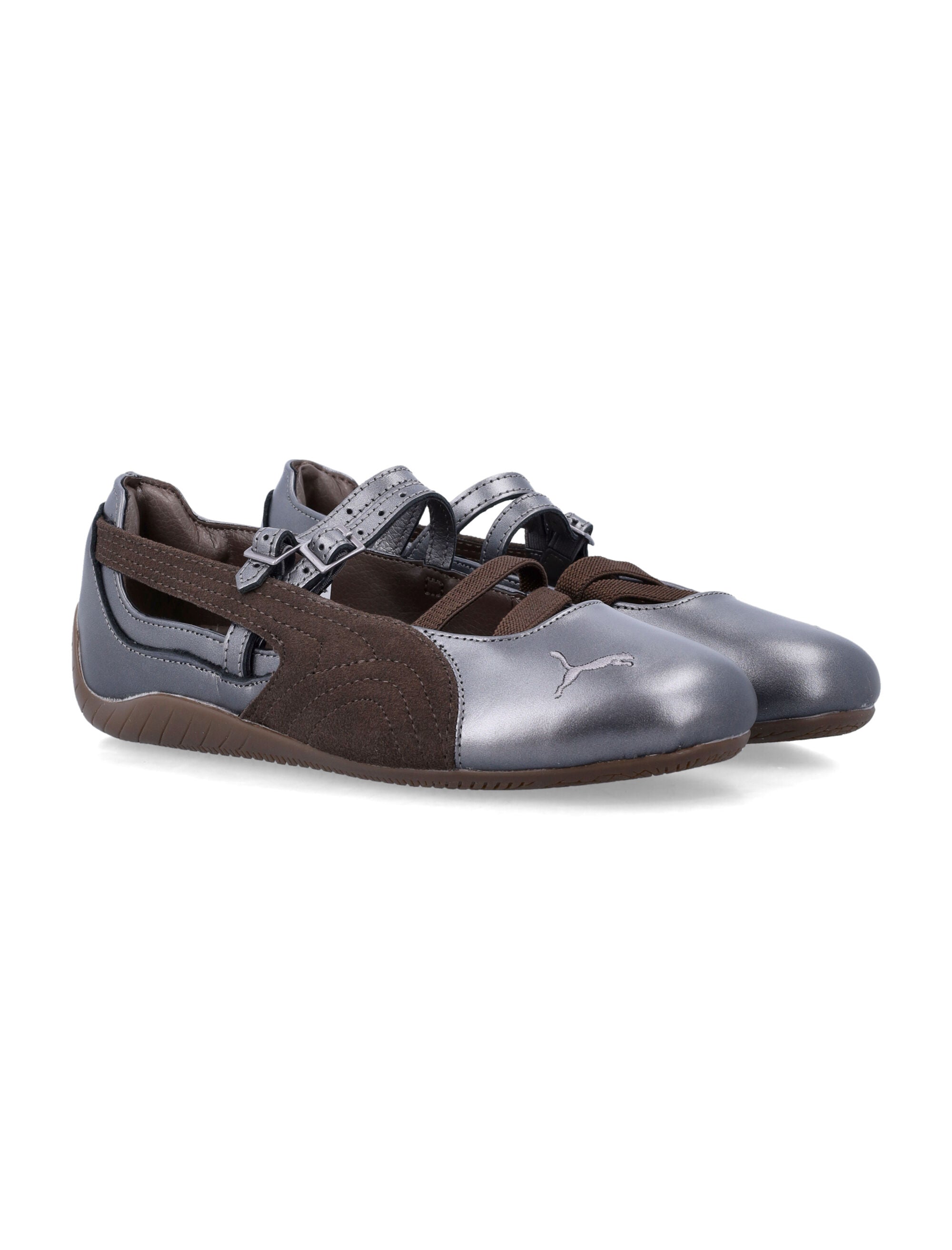 Puma Speedcat Lux womens ballerinas Chocolate - Gun Upper Sneaker
