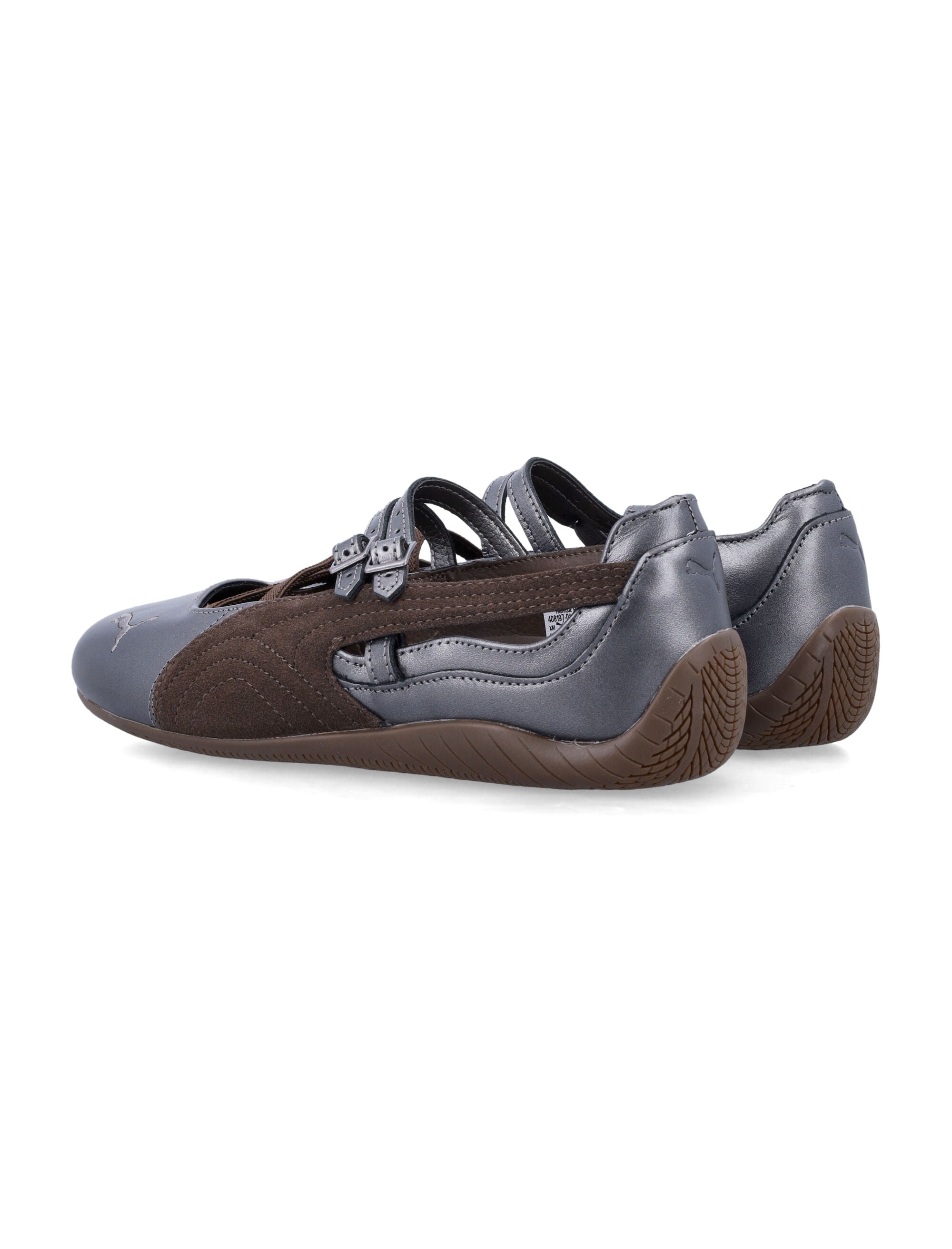 Puma Speedcat Lux womens ballerinas Chocolate - Gun Upper Sneaker