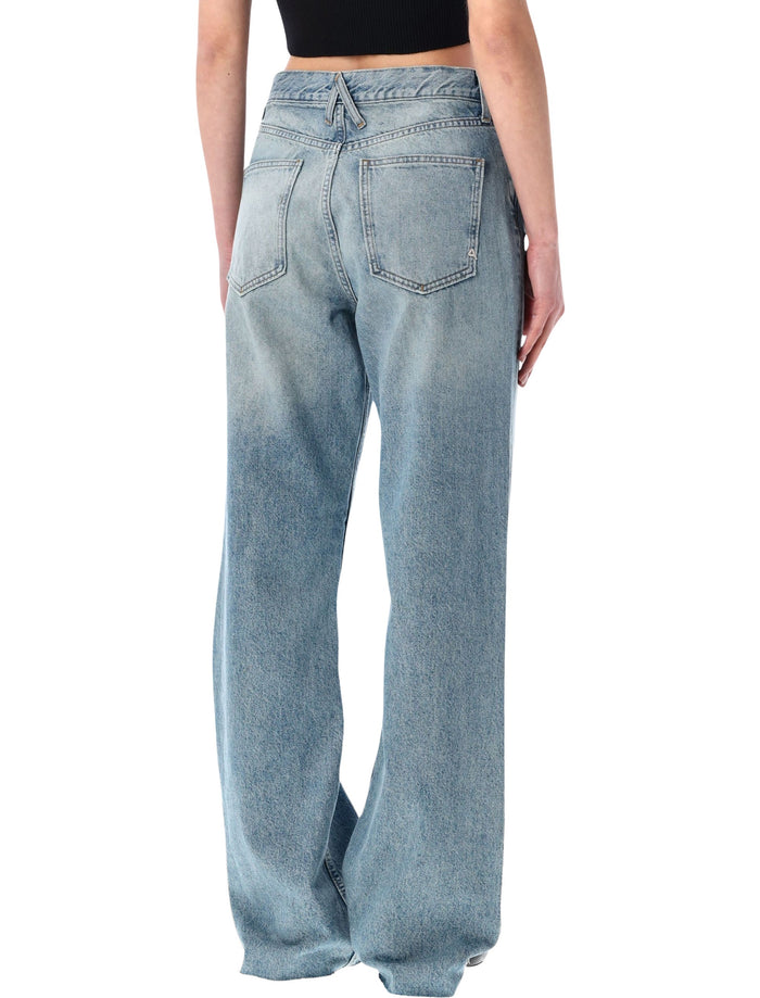 Cycle Zoe High-Rise Straight Jeans Sky Blue Cotton
