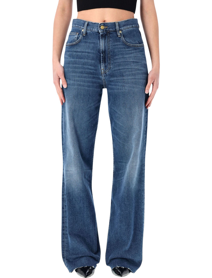 Cycle Zoe high-rise straight jeans navy blue Cotton