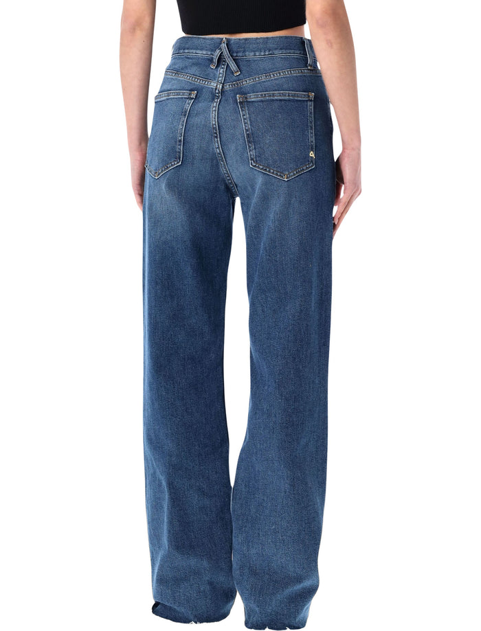 Cycle Zoe high-rise straight jeans navy blue Cotton