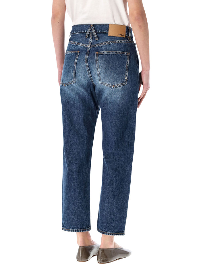 Cycle Bella mom fit jeans navy blue Cotton