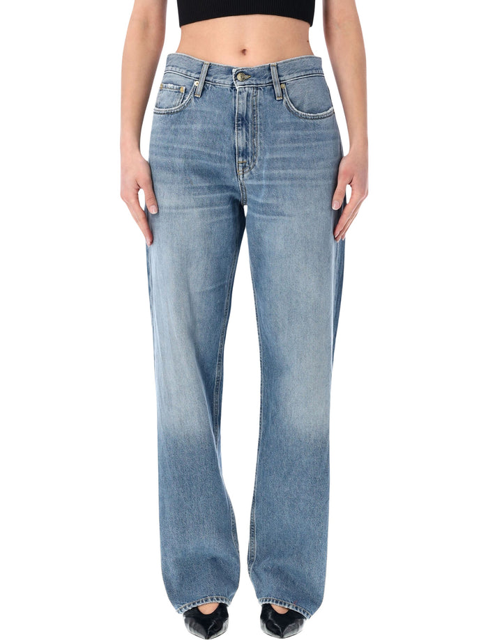Cycle Mila straight fit jeans Navy Blue Cotton