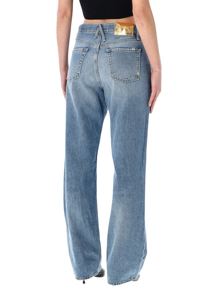 Cycle Mila straight fit jeans Navy Blue Cotton