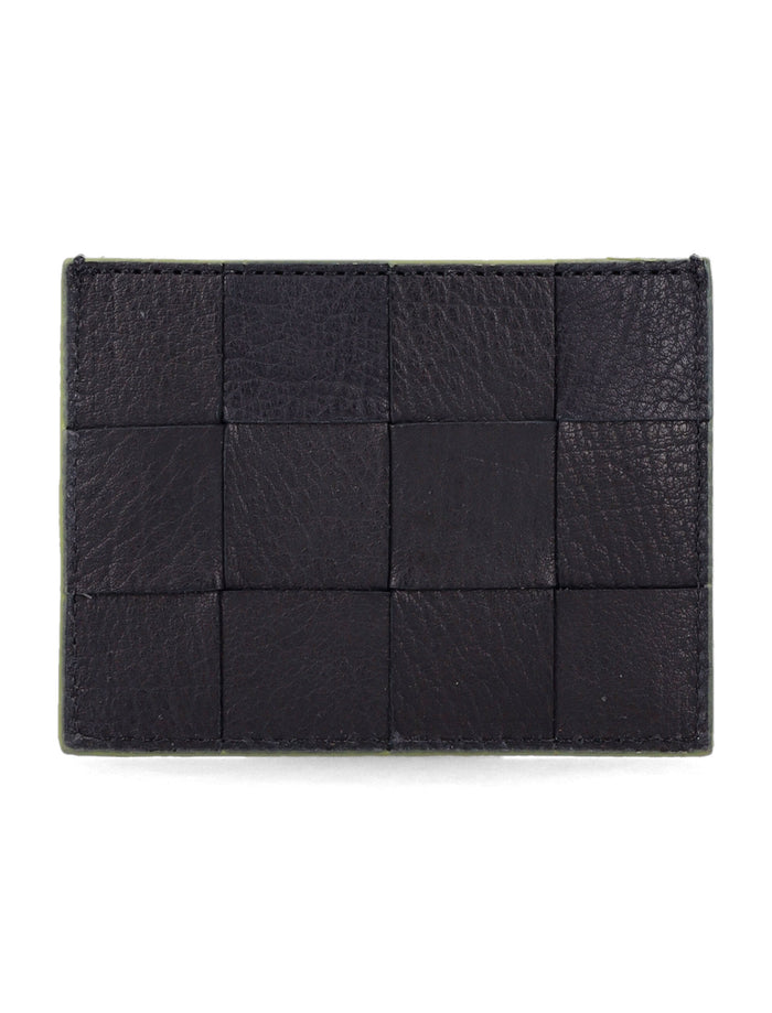 Dragon Diffusion Check Card Holder Black Calf Leather Cardholder