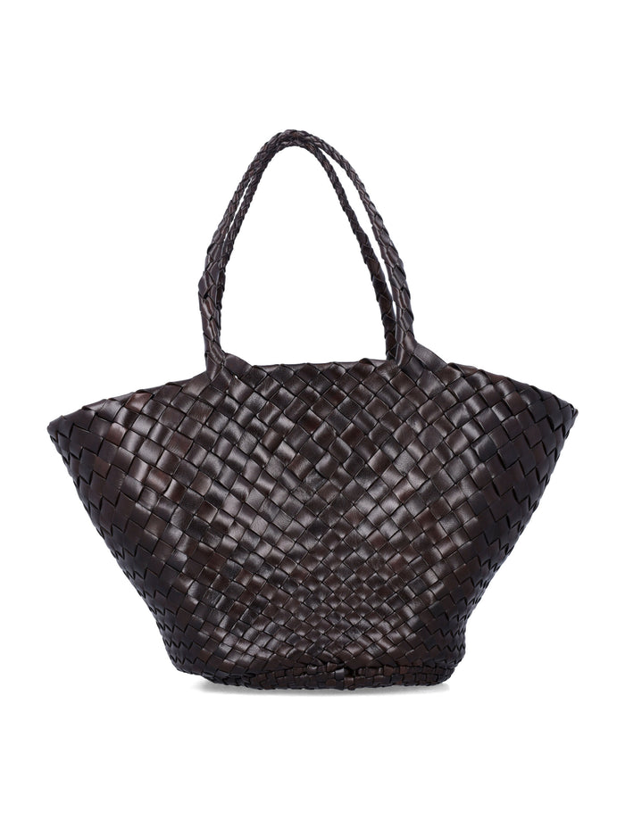 Dragon Diffusion Egola Basket Bag Dark Brown Calf Leather Shoulder