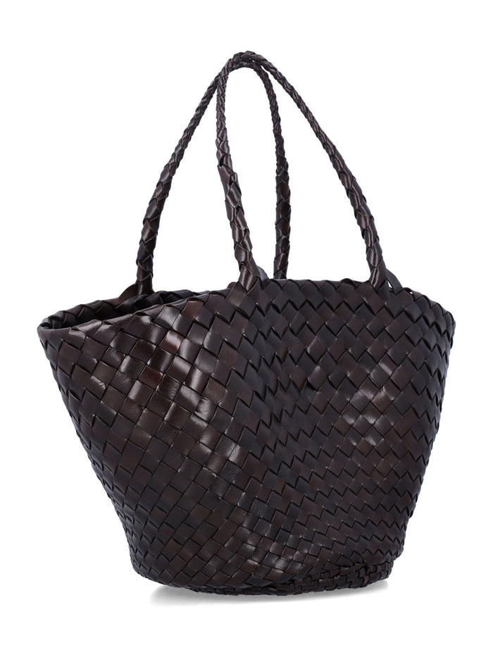 Dragon Diffusion Egola Basket Bag Dark Brown Calf Leather Shoulder