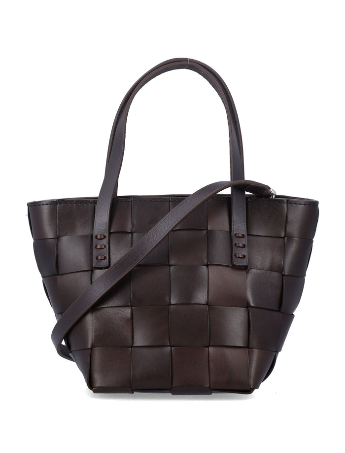 Dragon Diffusion Japan Mini Tote Dark Brown Cow Leather Shoulder Bag