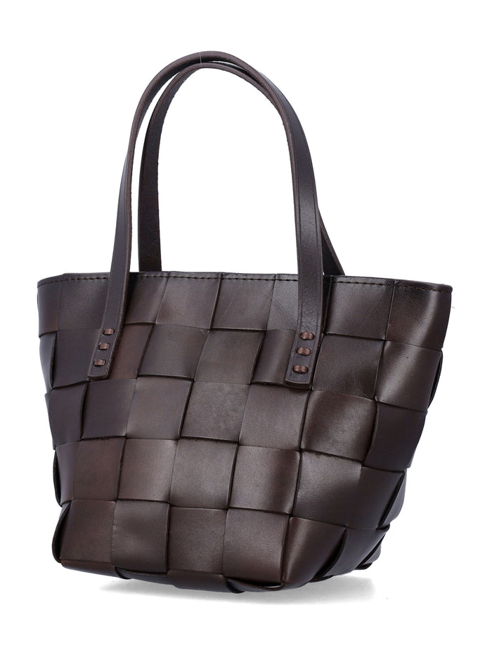 Dragon Diffusion Japan Mini Tote Dark Brown Cow Leather Shoulder Bag